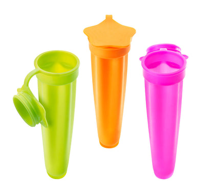 METALTEX Pop Eis Formen 3er Set aus Silikon, farbig sortiert / Eisformen / Wassereisformen