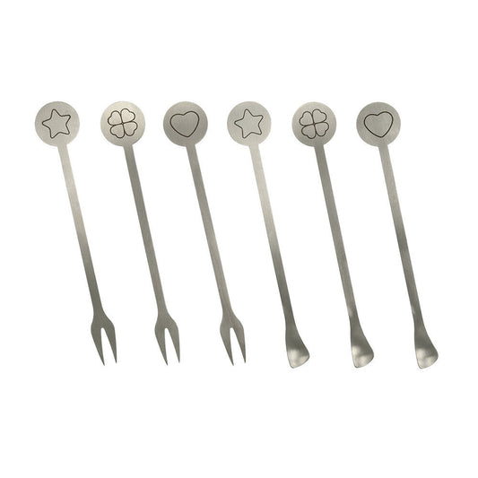METALTEX 253927000 Barlöffel/-gabeln 6er Set, Inox