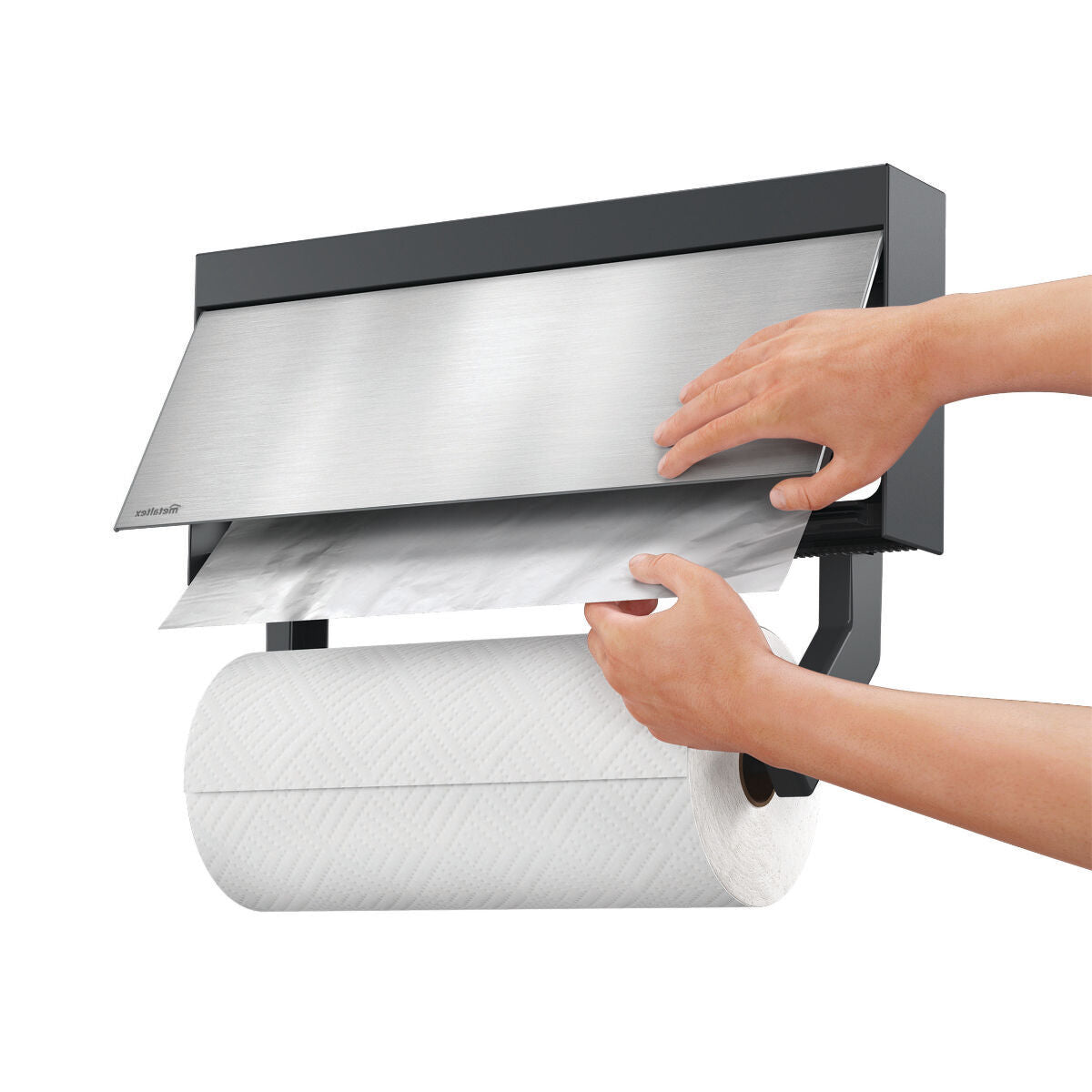 METALTEX 254412000 Tango Inox Küchenrollenspender / Rollenhalter / Küchenrollenhalter