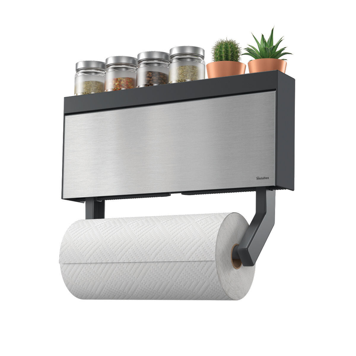 METALTEX 254412000 Tango Inox Küchenrollenspender / Rollenhalter / Küchenrollenhalter