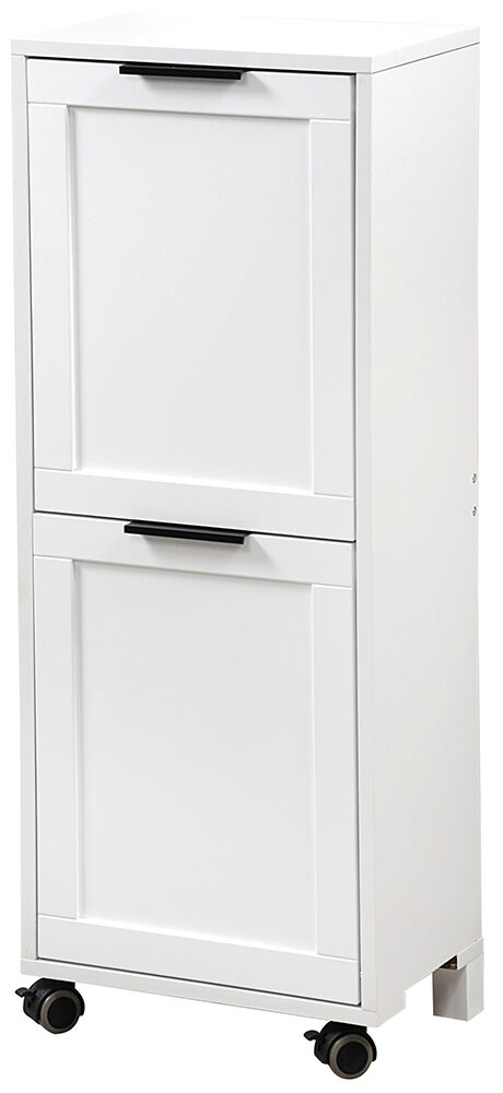 KESPER 2553013 Universalschrank mit Mülltrennsystem, weiß lackiert