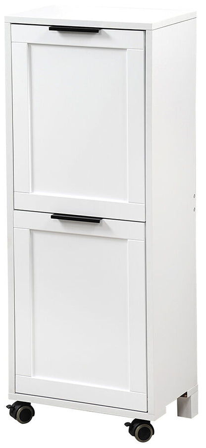 KESPER 2553013 Universalschrank mit Mülltrennsystem, weiß lackiert