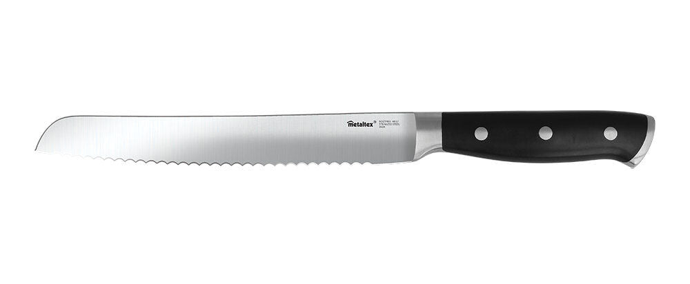 Metaltex 255962000 Magnifica Line Brotmesser 34 cm mit genietetem Griff