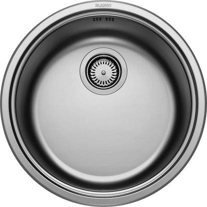 BLANCO 513306 RONDOSOL Rundbeckenspüle, Edelstahl Bürstfinish / ab Schrankbreite 45 cm
