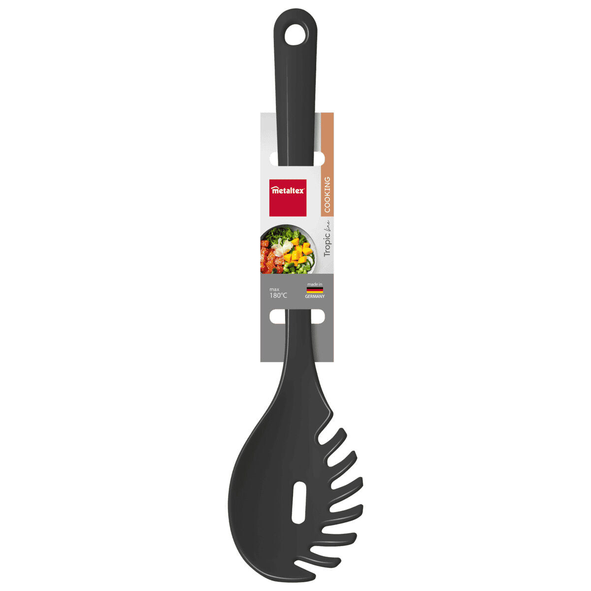 METALTEX 257425002 Tropic Spaghettilöffel schwarz, Kunststoff