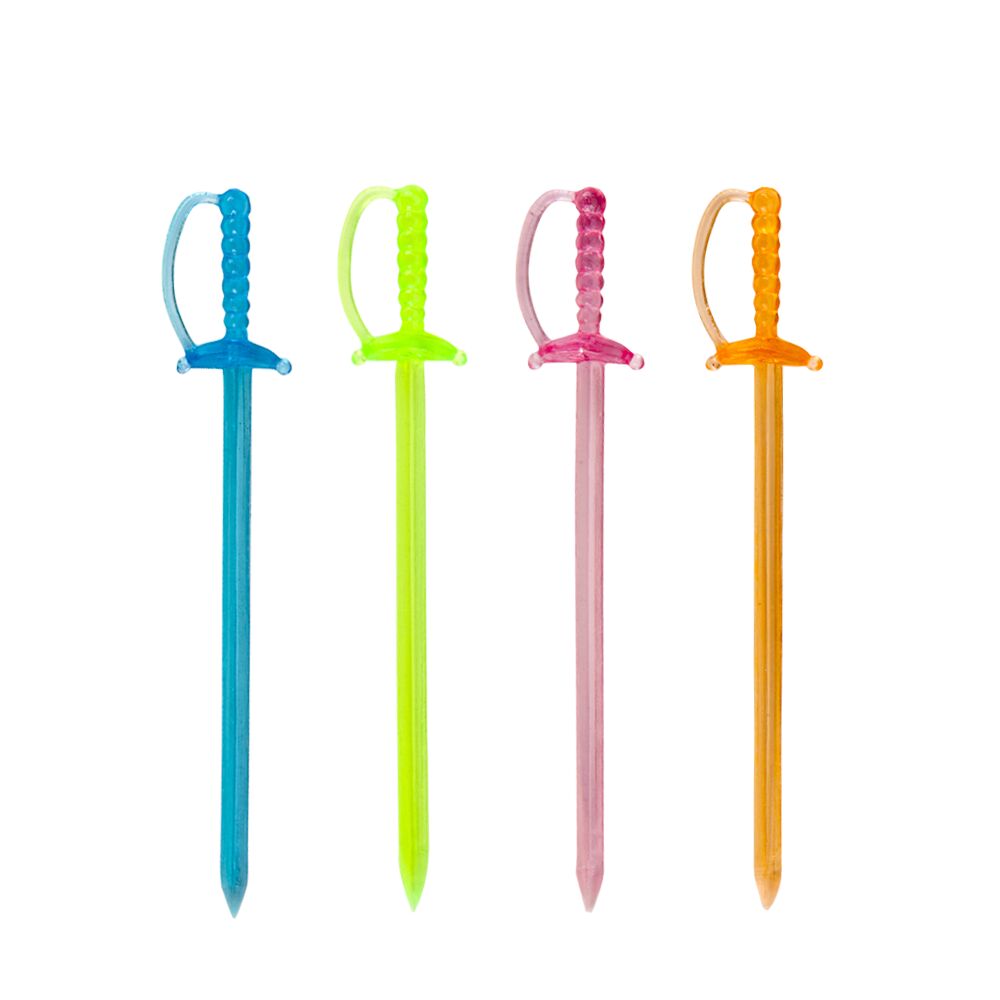 10er SET METALTEX 257813080 Cocktail-Picker "Schwert", 35 Stück / Partypicker