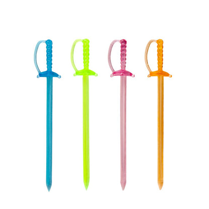 10er SET METALTEX 257813080 Cocktail-Picker "Schwert", 35 Stück / Partypicker
