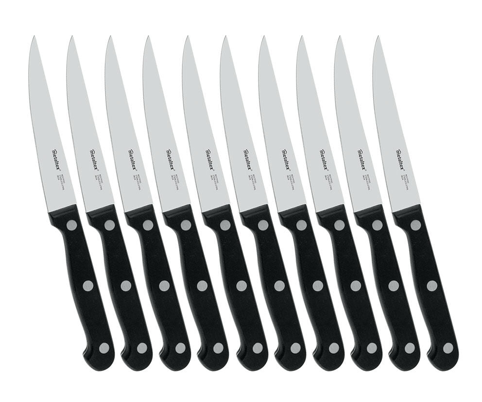 10er SET Metaltex 258164038 Professional Steakmesser 20 cm, Inox