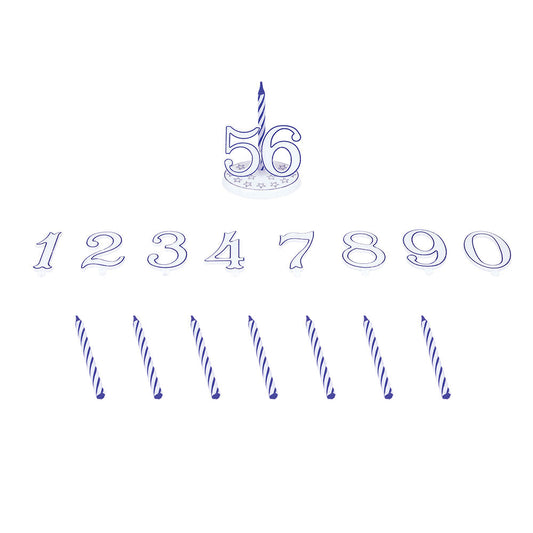 METALTEX 259017000 Geburtstagskerzen Set / Geburtstags - Deko / Mini Kerzen