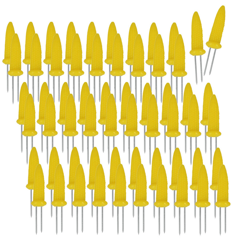 60er SET METALTEX Maiskolbenhalter / Maiskolben - Halter / Maiskolbenpicker / Grillbesteck