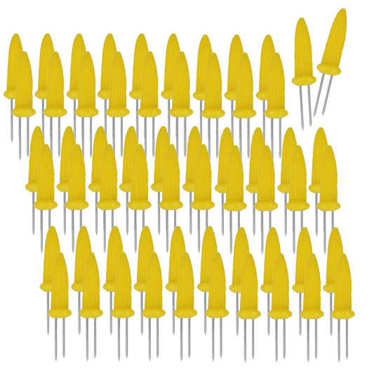60er SET METALTEX Maiskolbenhalter / Maiskolben - Halter / Maiskolbenpicker / Grillbesteck