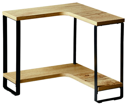 KESPER 27832 Eck- Küchenregal, MDF im Eichendekor, Metall schwarz