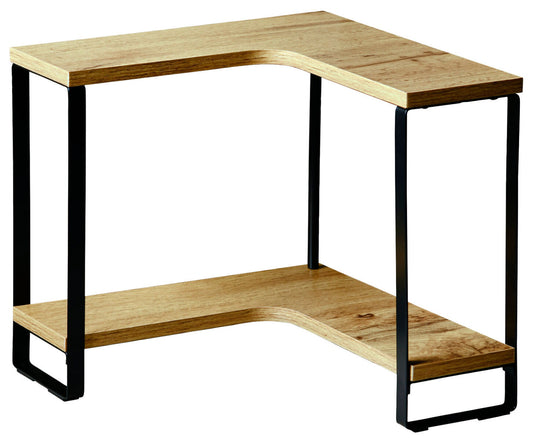 KESPER 27832 Eck- Küchenregal, MDF im Eichendekor, Metall schwarz