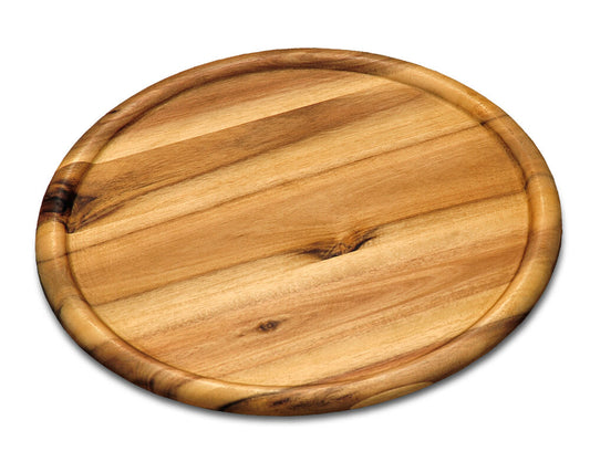 KESPER 28462 Pizzateller 32 cm aus FSC-zertifiziertem Akazienholz / Holzteller / Pizzaunterlage / Pizza-Holzteller / Holzgeschirr