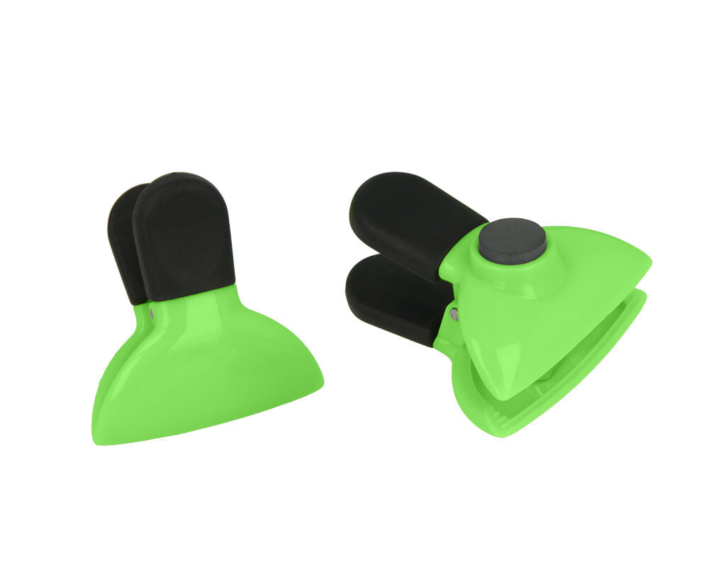 METALTEX CHROMOTHERAPY Beutelclip mit Magnet - GRÜN / Verschlussclip 1 Stück