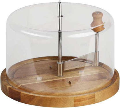 KESPER 28621 Käsehobel mit Haube für Tete de Moine-Käse, Akzienholz, FSC