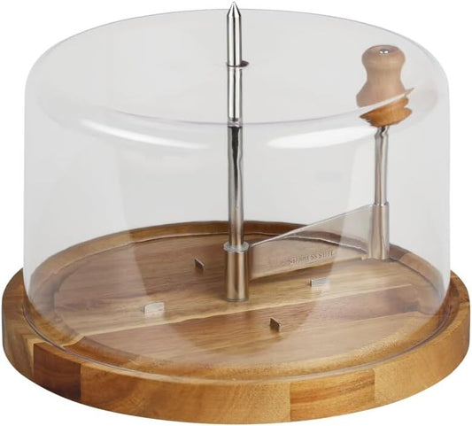 KESPER 28621 Käsehobel mit Haube für Tete de Moine-Käse, Akzienholz, FSC