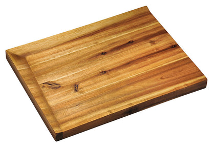 KESPER 28701 Schneid- und Servierbrett 48 x 36,5 cm aus zertifiziertem Akazienholz / Schneidbrett / Schneidebrett Holz