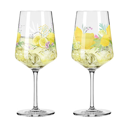 Ritzenhoff 2931020 Aperitifglas 2er Set #19, #20 SOMMERTAU Limoncello von A. Vasconcelos und C. Kordes 2024 in Geschenkbox