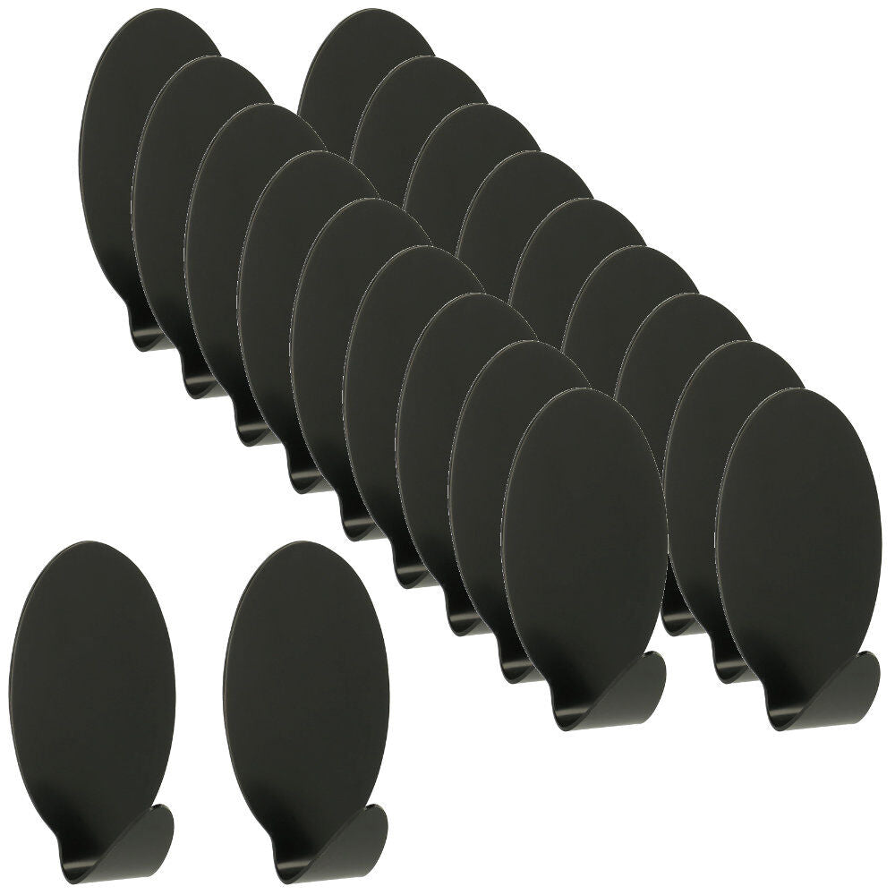 20 METALTEX 294502004 Hafthaken Jumbo, oval, Inox schwarz