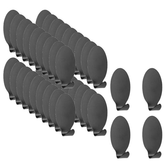 40 METALTEX 294504004 Hafthaken Lilliput, oval, Inox schwarz