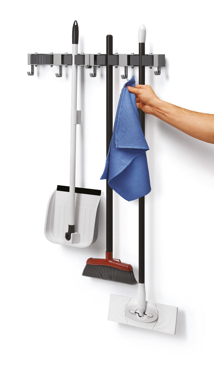 METALTEX 294902000 Hang-up 4 Klemmleiste für Besen, 2er Set / Hakenleiste