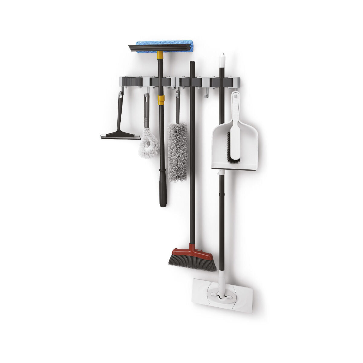 METALTEX 294902000 Hang-up 4 Klemmleiste für Besen, 2er Set / Hakenleiste