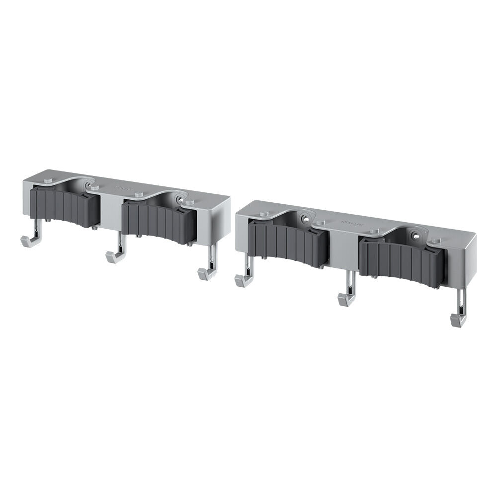METALTEX 294902000 Hang-up 4 Klemmleiste für Besen, 2er Set / Hakenleiste