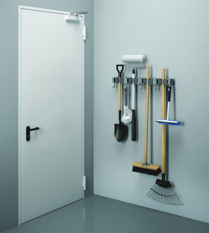 METALTEX 294902000 Hang-up 4 Klemmleiste für Besen, 2er Set / Hakenleiste
