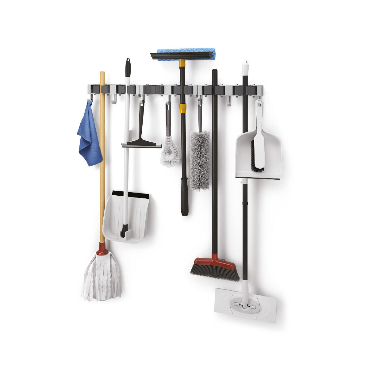 METALTEX 294904000 Hang-up 6 Klemmleiste für Besen, 3er Set / Hakenleiste