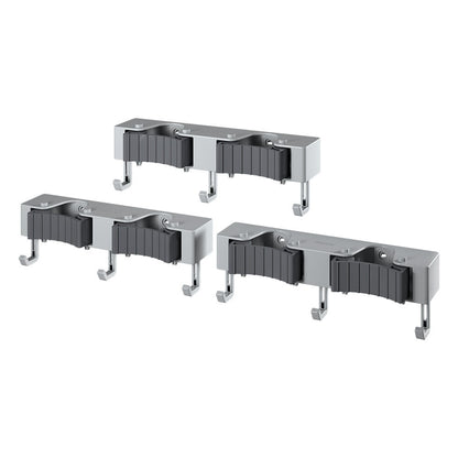 METALTEX 294904000 Hang-up 6 Klemmleiste für Besen, 3er Set / Hakenleiste