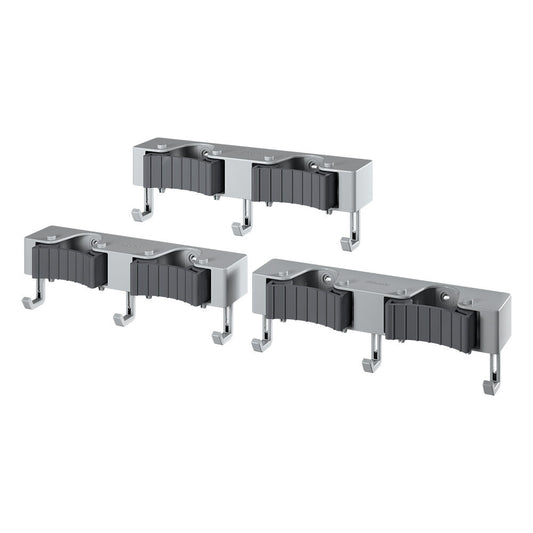 METALTEX 294904000 Hang-up 6 Klemmleiste für Besen, 3er Set / Hakenleiste