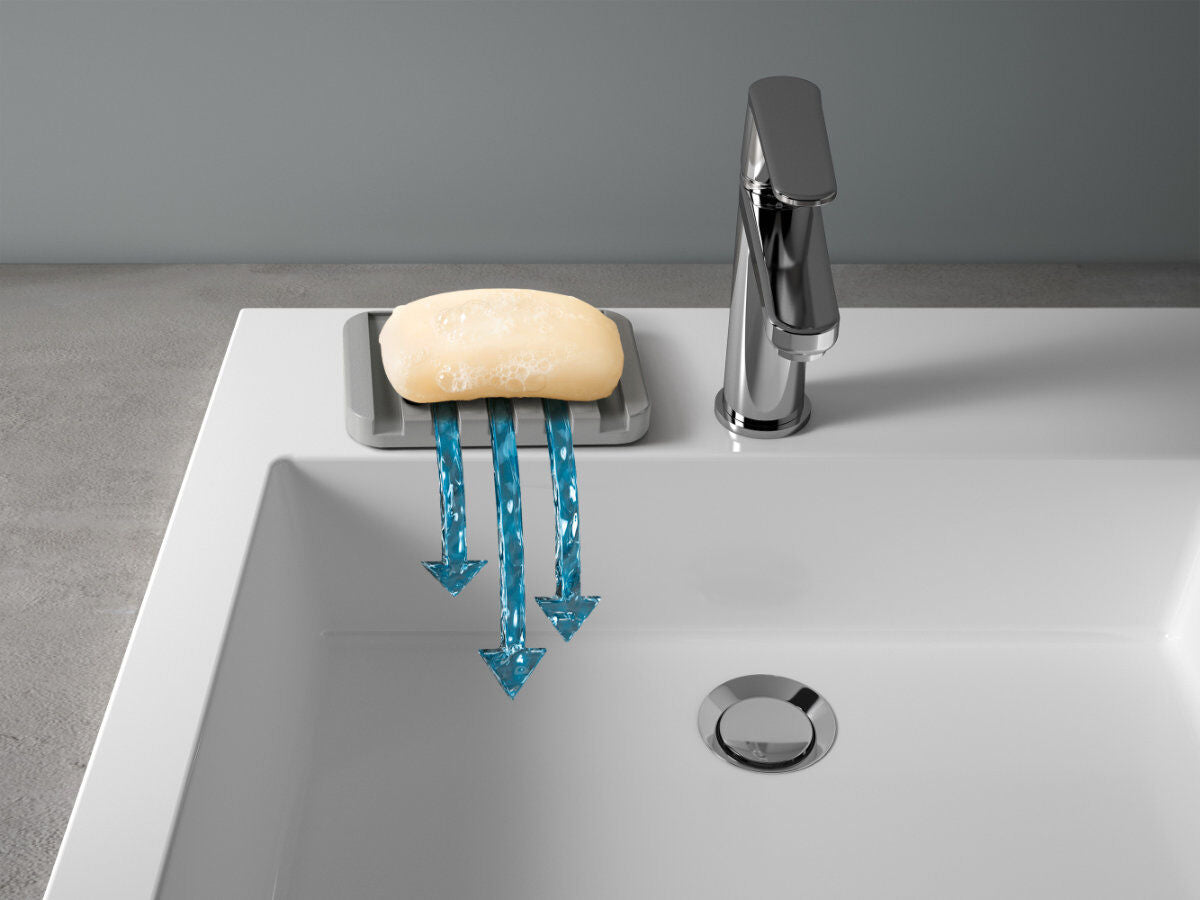 METALTEX 297019000 Gravity-Soap Seifenablage grau