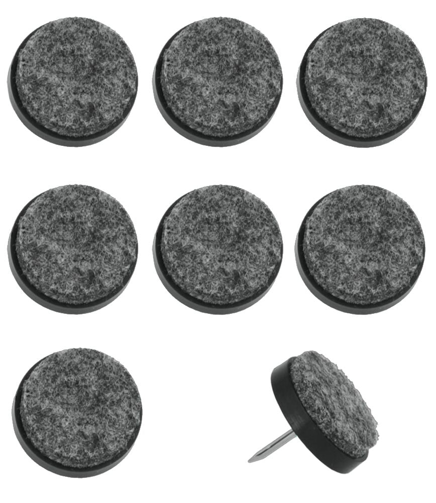 10erSET METALTEX 297216022 Stuhlnägel mit Filzunterseite / Stuhlgleiter / Parkettschoner