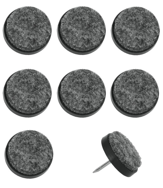 METALTEX 297216022 Stuhlnägel mit Filzunterseite 8 Stk. / Stuhlgleiter / Parkettschoner