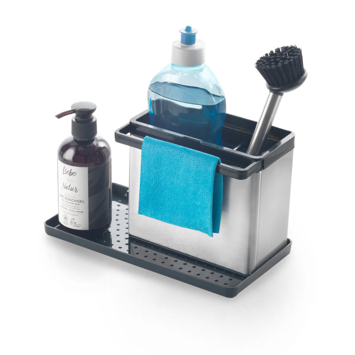 METALTEX 297430000 TidyTex Spülbecken-Organizer Inox 24 x 13 x 14 cm