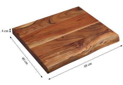 KESPER 2975113 Tranchierbrett 48 x 40 x 4 cm aus Akazienholz / Schneidebrett