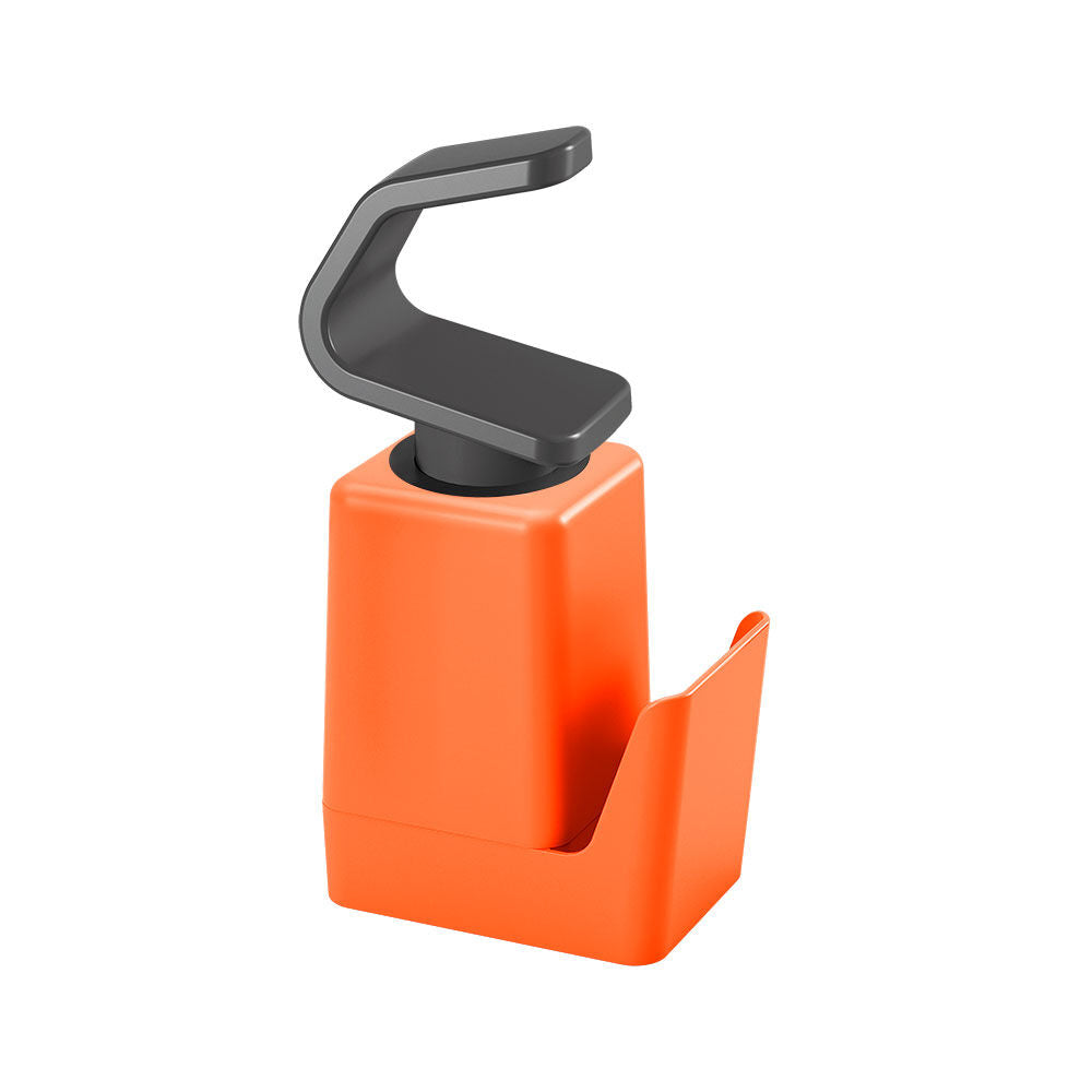 METALTEX Soap-Tex Seifenspender orange mit Schwamm- und Ringhalter / Dispenser / Seifen-Station