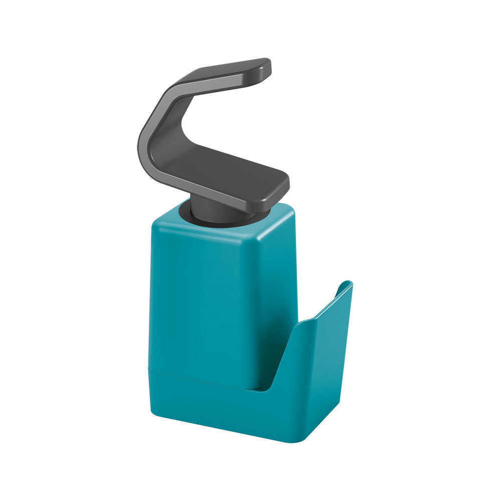 METALTEX Soap-Tex Seifenspender türkis mit Schwamm- und Ringhalter / Dispenser / Seifen-Station