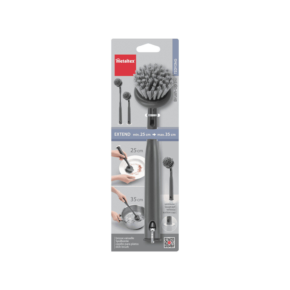 Metaltex 297616000 Brush-Up Spülbürste 25/35 cm