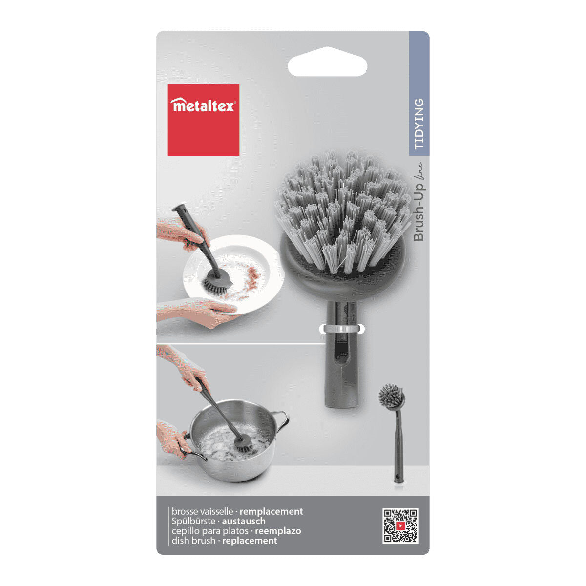 Metaltex 297660000 Brush-Up Ersatzkopf für Spülbürste