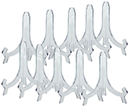 10er SET METALTEX 299118011 Tellerständer groß 18 cm Acryl / Dekorationsständer / Acrylständer