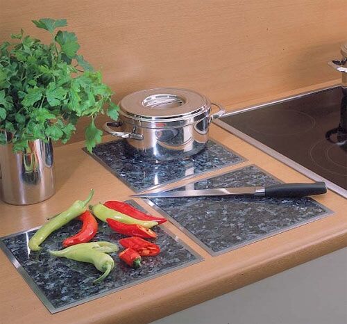 Galaxy Star - 250 x 250 mm Decotop-1 Granitfeld für die Arbeitsplatte – Bild 4