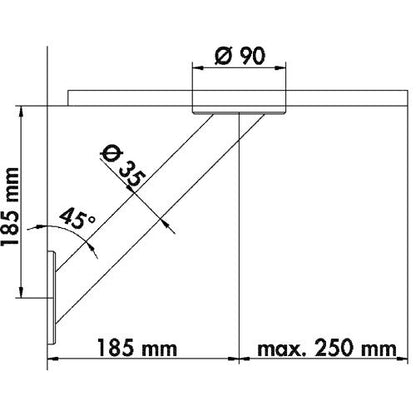 Barkonsole 45° TYP 40 in Edelstahl / Tradur / Küchenkonsole / Thekenkonsole / Konsole – Bild 2