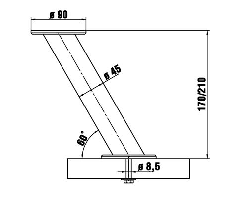 Barkonsole 60° CAPITELLO 2 / Tradur / Küchenkonsole / Thekenkonsole / Konsole – Bild 2