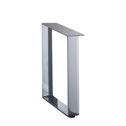 TopMotion KUFE für Ansatztisch aus stabilem, verchromten Stahl / Tischuntergestell / Tischunterbau / Tischfuß / Tischbein