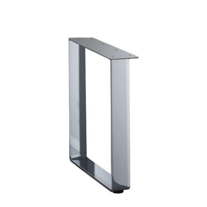 TopMotion KUFE für Ansatztisch aus stabilem, verchromten Stahl / Tischuntergestell / Tischunterbau / Tischfuß /…