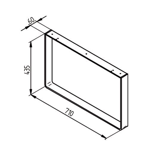 TABLON KUFE für eine Kücheninsel aus stabilem Edelstahl / Tischuntergestell / Tischunterbau / Tischfuß – Bild 2