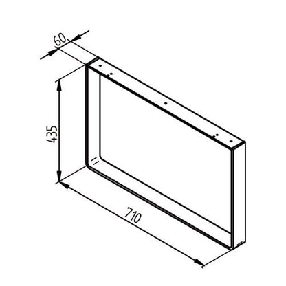 TABLON KUFE für eine Kücheninsel aus stabilem Edelstahl / Tischuntergestell / Tischunterbau / Tischfuß – Bild 2