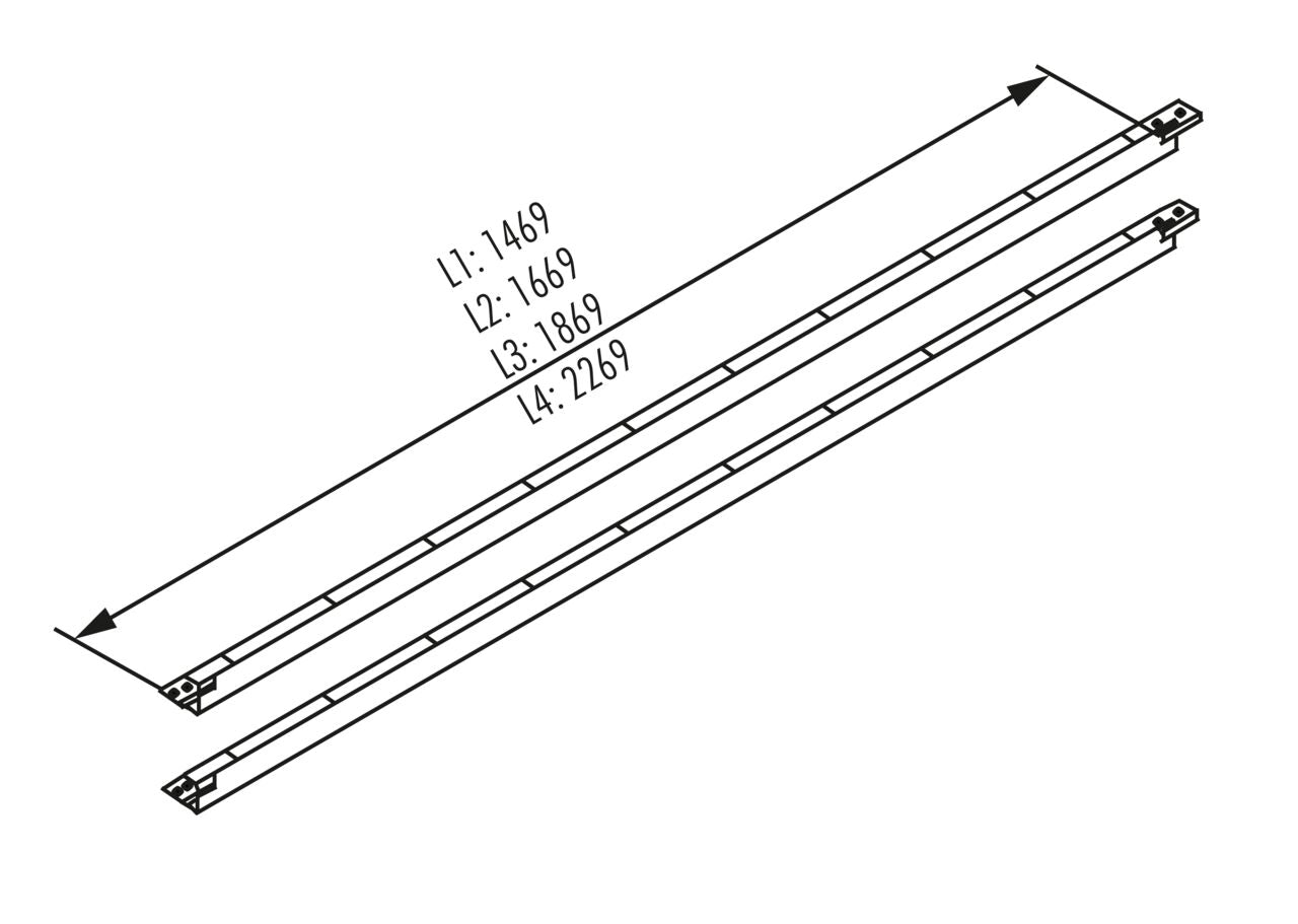 Quertraverse für TABLON Kufe Möbelfußsystem / Stabilisierung / Traverse / Befestigungsstrebe – Bild 4